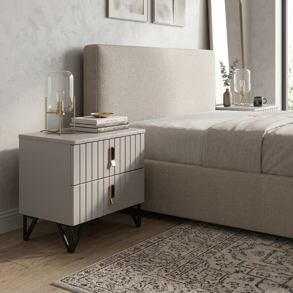 Grace 2-Drawer Bedside Table Set