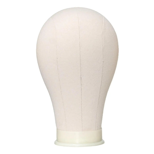 Wood Mannequin Head Wig Display Stand for styling wigs and headwear in salons and retail settings.