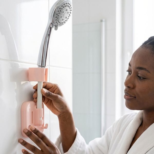 Adjustable 360 Rotary Shower Holder Nail-free v