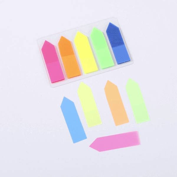 Perfect Dealz Arrow-Shaped Sticky Notes 5 Colours, 125 Sheets