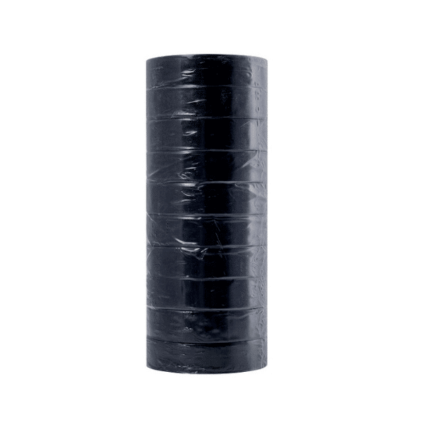 Black Insulation Tape 15mm x 7m roll, ideal for electrical insulation and DIY repairs.