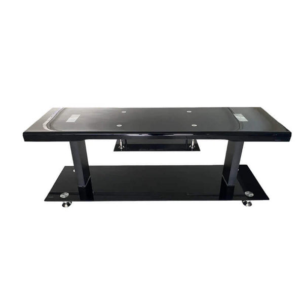Perfect Dealz Black Glass TV Stand with Modern Design