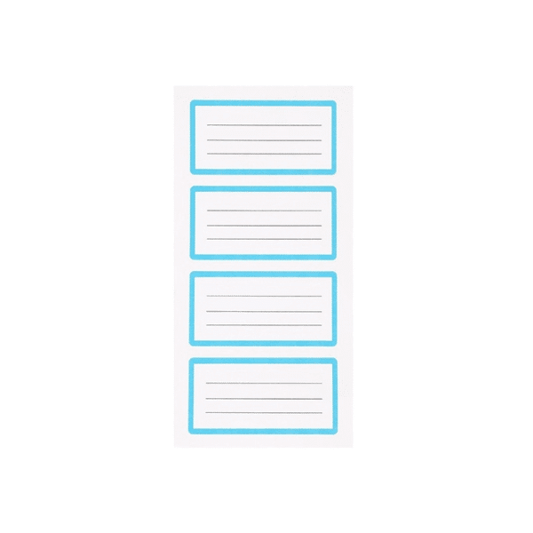 Perfect Dealz Blue Adhesive Paper Labels – Pack of 4 Sheets