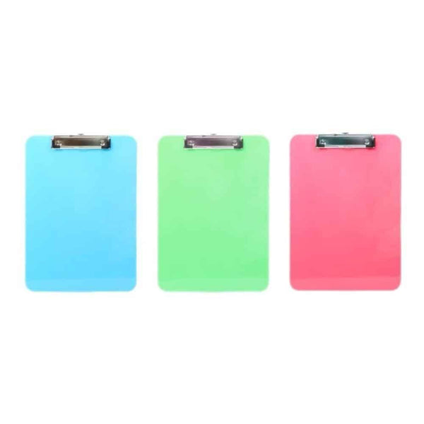 Perfect Dealz A5 Flat Clip Writing Board – Solid Colour Design