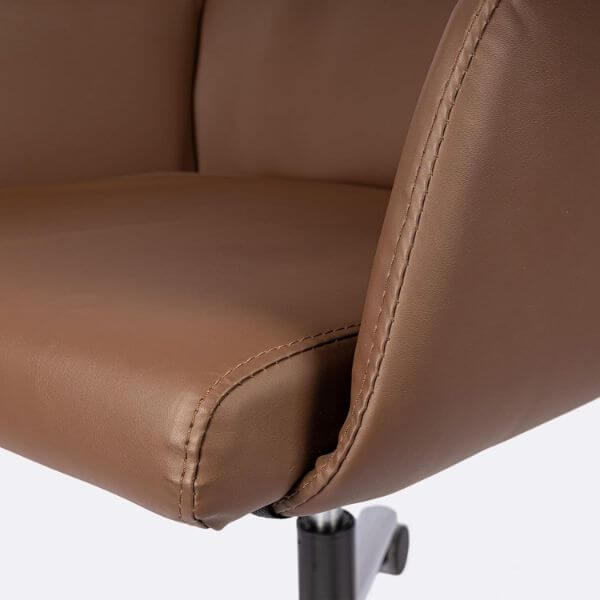 Perfect Dealz Brown Faux Leather Ergonomic Chair