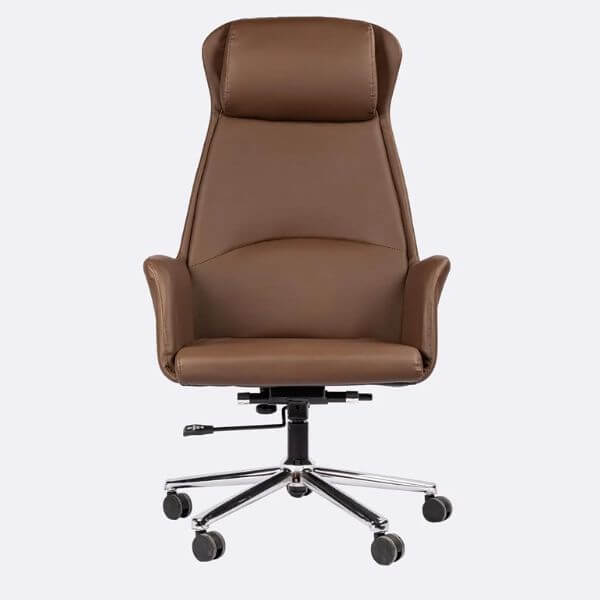 Perfect Dealz Brown Faux Leather Ergonomic Chair