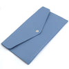 Candy colored makeup brush set compact pouch in light blue color for stylish organization.