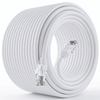Cat-6E 10m High Speed 1000Mbps Ethernet Lan Cable coiled in white, perfect for stable internet connectivity.