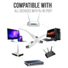 Image showing compatibility of Cat-6E 10m High Speed 1000Mbps Ethernet Lan Cable with all devices featuring RJ45 ports.