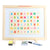 Children Wooden Double-sided Drawing Board with colorful letters and numbers for creative learning and fun.