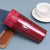 Classic Portable Stainless Steel Double Wall Travel Mug in red, ideal for keeping drinks hot or cold on the go.