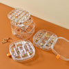 Perfect Dealz Clear Multi-Layer Jewellery Storage Box with Compartments