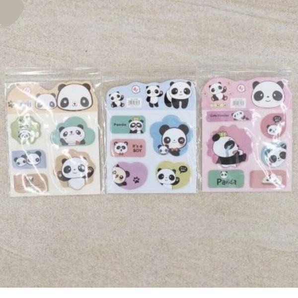 Colourful Panda Sticky Notes 3D featuring cute panda designs in vibrant colors, perfect for learning and fun.
