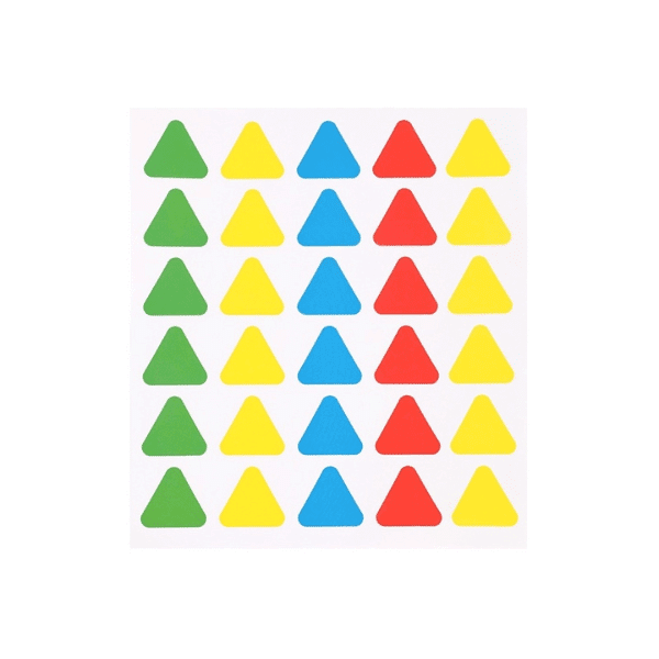 Perfect Dealz Colourful Square Paper Labels – 2x2cm, 30 Labels per Sheet