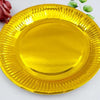 Perfect Dealz Gold Disposable Party Paper Plates Set