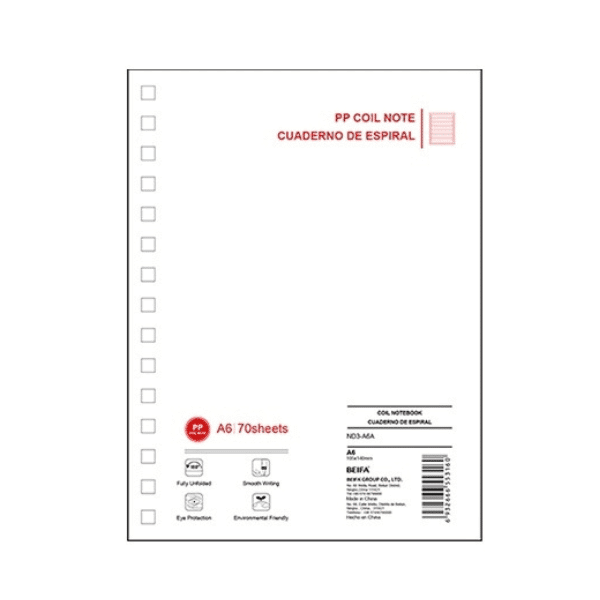 Perfect Dealz Compact A6 Notebook – 70 Sheets, 4-Pack