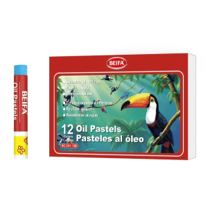 Perfect Dealz Compact Oil Pastel Set 12 Vibrant Colours (6cm Each)