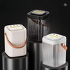 Compact USB Mini Humidifier in black, white, and transparent styles on display.