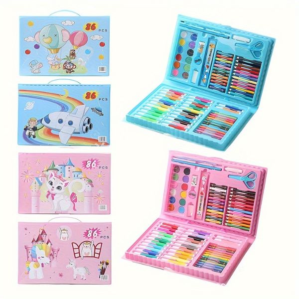 Perfect Dealz Complete 86-Piece Art and Drawing Set