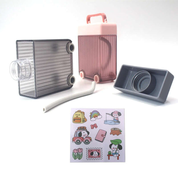 Perfect Dealz Cute Suitcase-Style BPA Water Bottle (450ml)