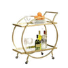Perfect Dealz Double-Level Gold Bar Cart
