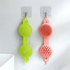 Double-sided Pet Grooming Brush displayed in vibrant colors, showcasing multiple grooming tools for pets.