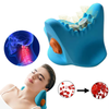 EMS Heat Vibrating Back and Neck Massage Pillow with heat and vibration technology for muscle relaxation.
