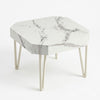 Faux Marble Copper Side Table