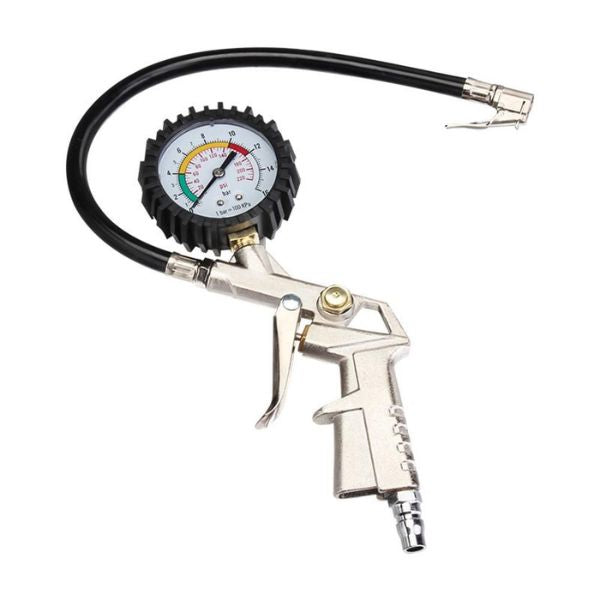220 PSI Tyre Pressure Gauge and Inflator Tool
