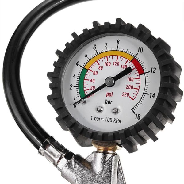 220 PSI Tyre Pressure Gauge and Inflator Tool