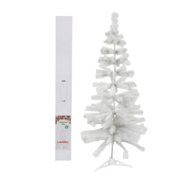 Perfect Dealz Festive 1.5m White Christmas Tree 360 Tips