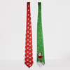 Festive Christmas Dress-Up Tie Assorted Designs 140 cm featuring red and green Santa-themed designs.