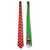 Festive Christmas Dress-Up Tie Assorted Designs 140 cm - Colorful Santa and holiday print neckties for festive occasions.