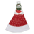 Festive Christmas Tree Skirt 65cm Diameter - Red and white snowflake design tree skirt for holiday decor.