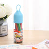 Fibre Tip Water Colour Marker Pen Set of 12 in a transparent container with colorful pens, ideal for vibrant artwork and notes.