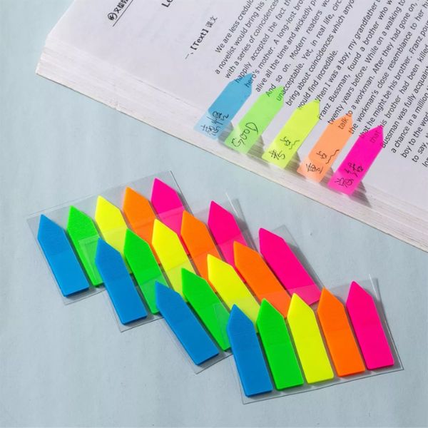 Fluorescent Rainbow Sticky Notes & Page Flags