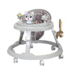 Foldable Anti-Tip Baby Activity Walker with engaging toys and foldable design for safe baby mobility.