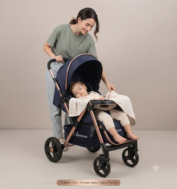 3 In 1 Portable Baby Folding Pram