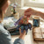 Silicone Character Keyring with Wrist Strap attached to keys featuring colorful character designs.