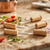 4-Piece Stainless Steel Corn Fork Set with Wooden Handles