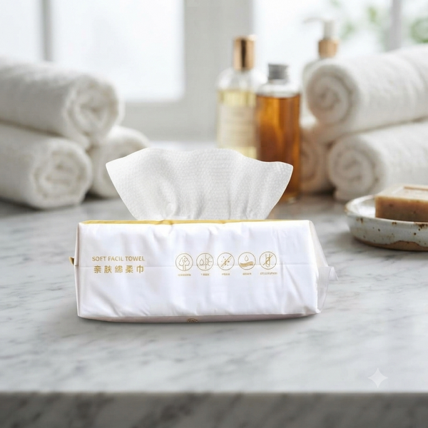 60 PCS Portable Multi-purpose Cotton Disposable Face Towel