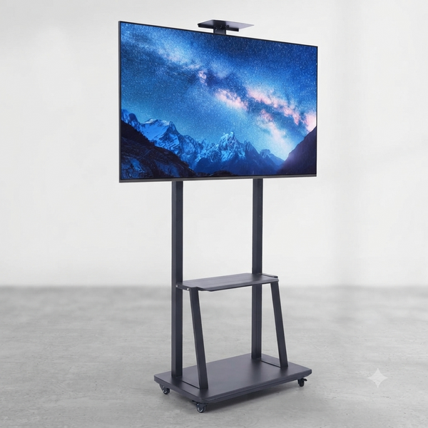 32''- 70'' Mobile Floor TV Mount Stand with Wheels