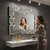 Rectangular Crushed Crystal Decorative Wall Mirror