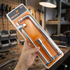 Socket Extension Bar Set with Slide Bar and L-Bar in packaging held in hand.