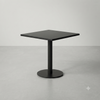 Square Bar Table 104 cm Height with Black Pedestal Base