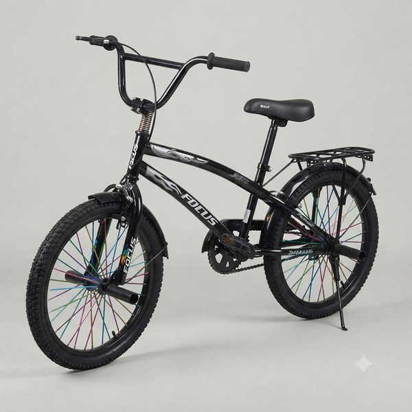 20-Inch Freestyle BMX Bicycle with Rear Carrier
