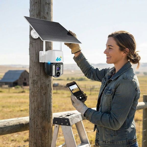 4G Solar Powered Wireless Camera