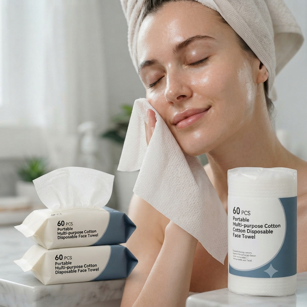60 PCS Portable Multi-purpose Cotton Disposable Face Towel