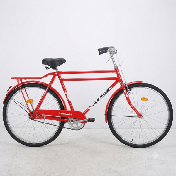 Classic 26-Inch Steel City Bicycle with Rear Carrier