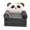 Cute Childrens Animal Sofa Chair with panda design for kids' rooms, perfect for reading and relaxing.